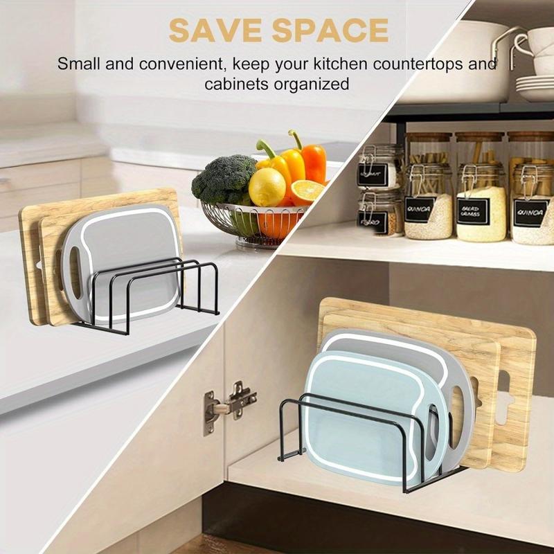 Kitchen Baking Sheet Organizer - 1 Stück Schneidebrett-Organizer Küchen-Backblech-Aufbewahrung Kühlregal-Ständer für