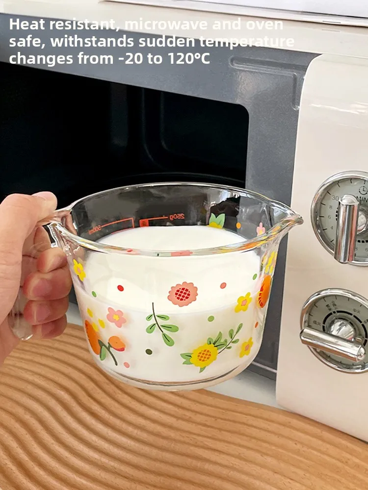 Kitchen Baking Scale - Hitzebeständiger Glas-Messbecher mit Großer Kapazität, Eierschneidebecher,