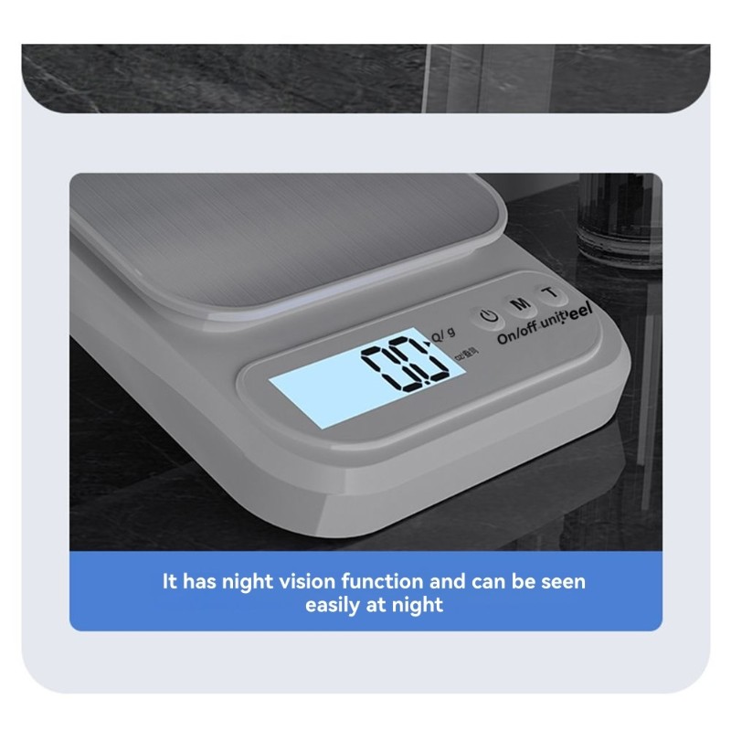 Kitchen Baking Scale - 【ESSENTIALS】Digitale Küchenwaage zum Backen und Kochen,
