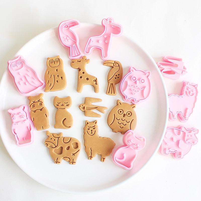 Kitchen Baking Cookies - Zoo-Tiermotive Keksausstecher Abstrakte Niedliche Keksform Stempel