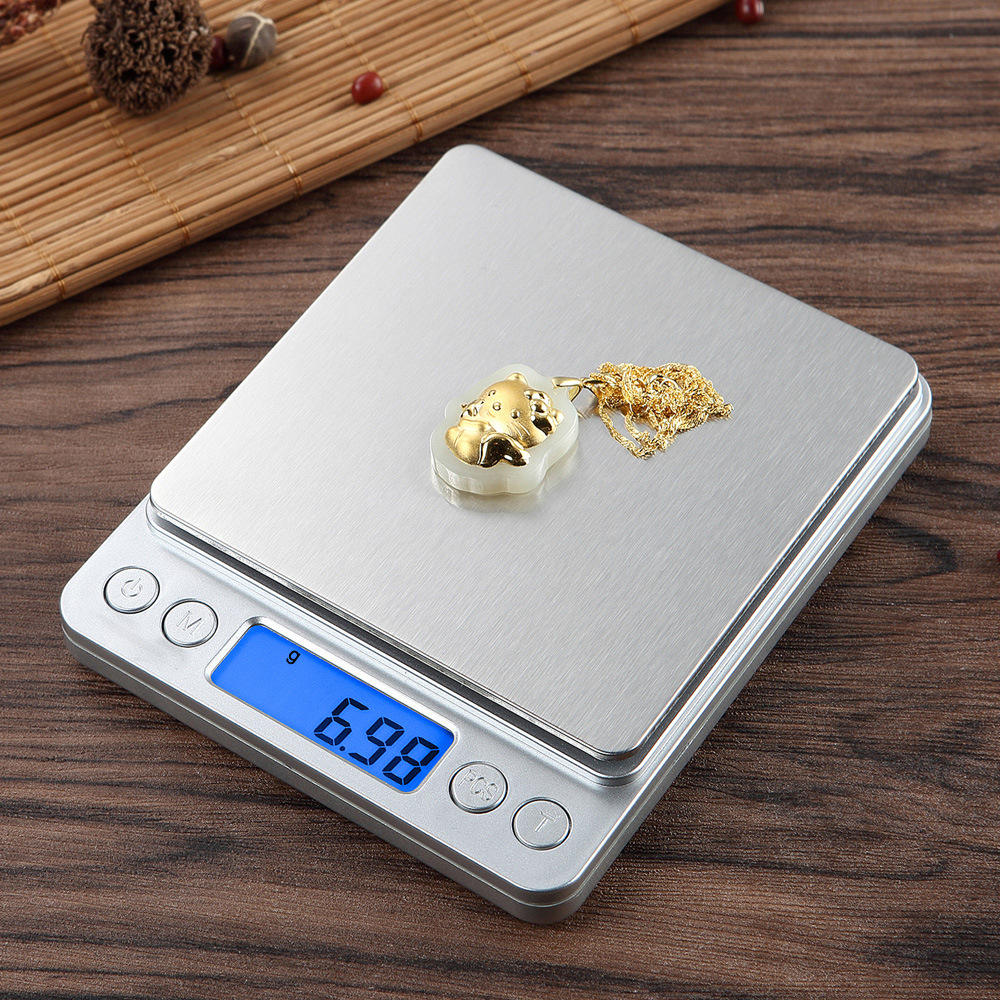 Kitchen Baking Scale - Digitale LCD-Schmuckwaage, 3 kg, 0,1 g/500