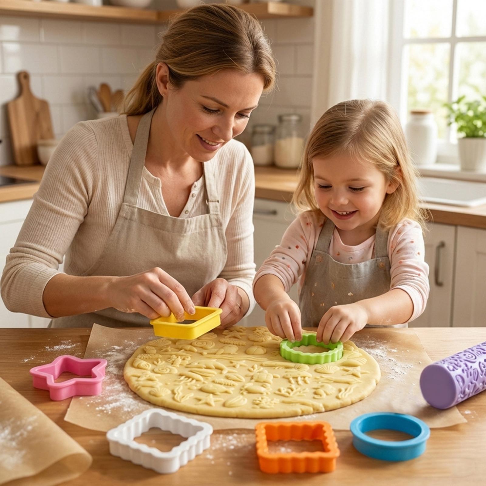 Kitchen Baking Cookies - Lustige Ausstechformen, Cartoon-Backstempel, Meeres-Tier-Ausstechformen für Küche,