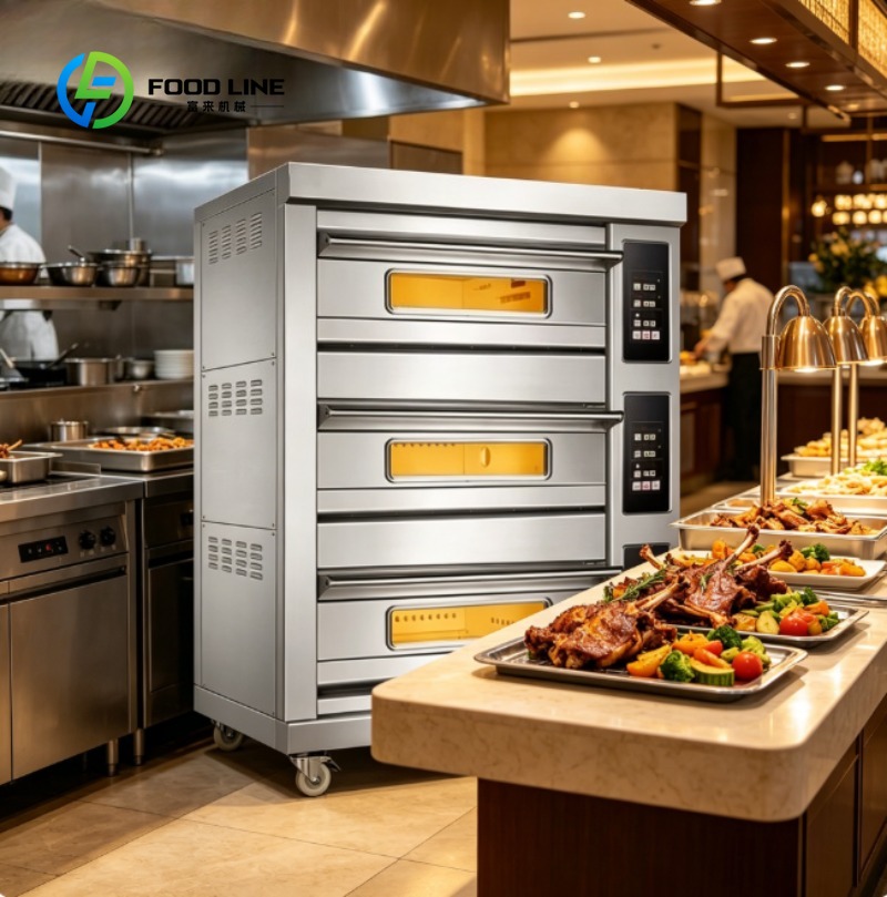 Commercial Kitchen Baking Oven - Gewerblicher Edelstahl-Elektroofen für Bäckerei, Pizza, Brot,