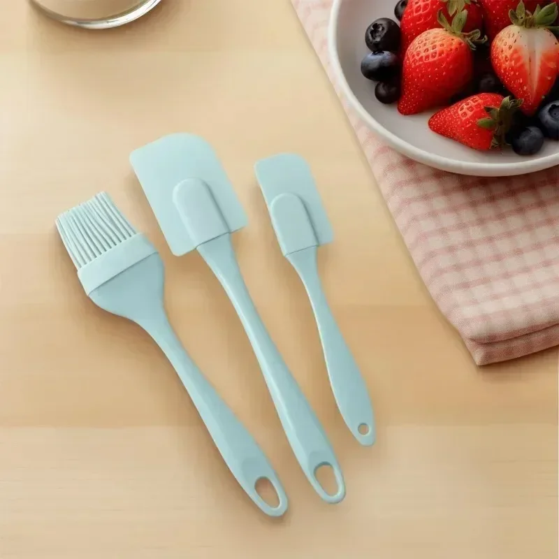 Kitchen Baking Brush - Silikon-Creme-Schaber, Brot-Kuchen-Butter-Spatel, Mixer, Ölpinsel mit PP-Griff,