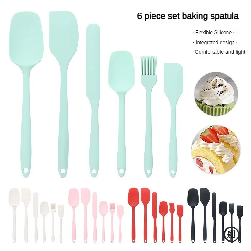 Kitchen Baking Brush - 6-teiliges Silikon-Spatel-Set zum Backen und für