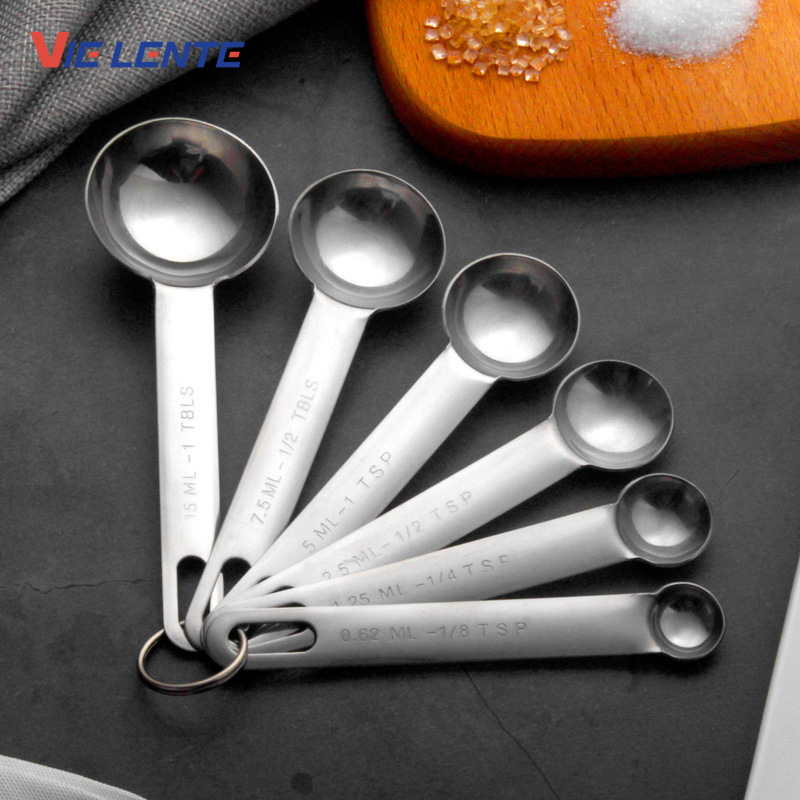 Kitchen Baking Kit - Mehrzweck-Messlöffel aus lebensmittelechtem Edelstahl, Kaffeepulver, Gewürzmessschaufel,