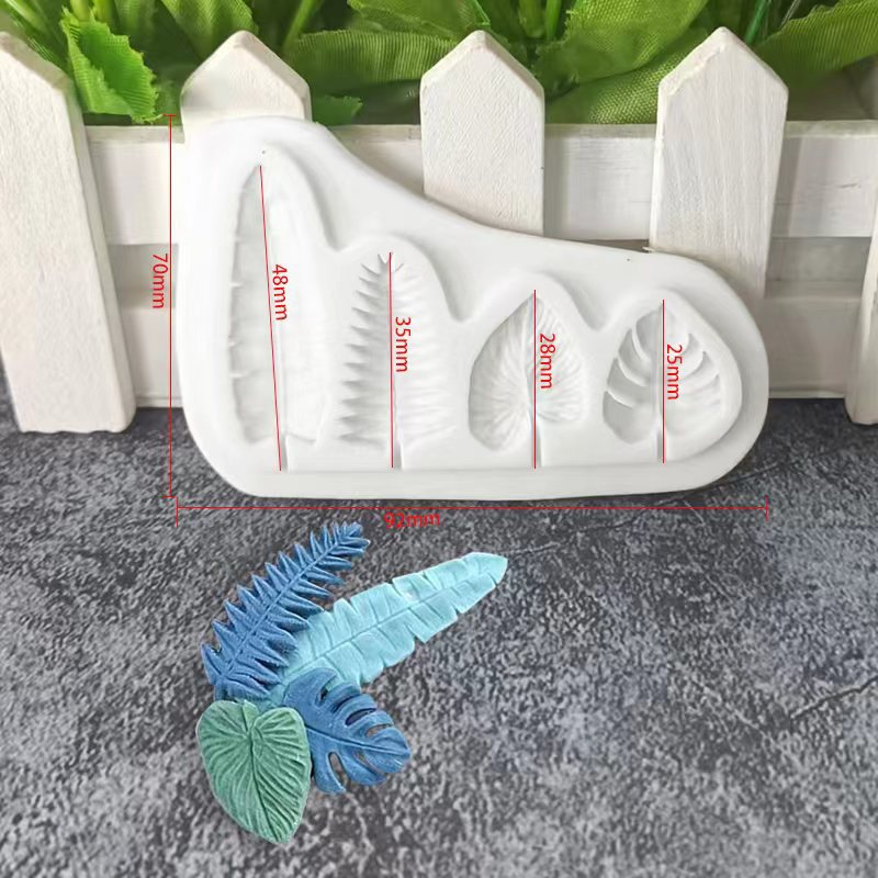 [Y] 4-teilige Palmblatt-Siliko – Kitchen Baking Unit Bewertung und Preis