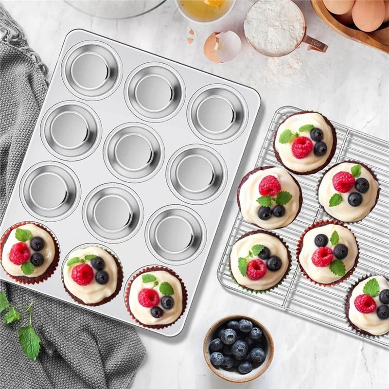 ABGH-Muffinblech, Edelstahl-Cu – Muffin Tin Nonstick Bewertung und Preis