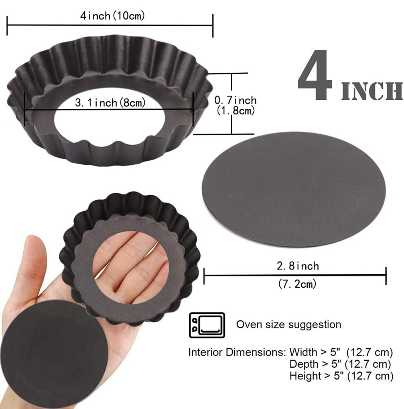 6-teiliges Mini-Törtchenformen – Muffin Tin Nonstick Bewertung und Preis