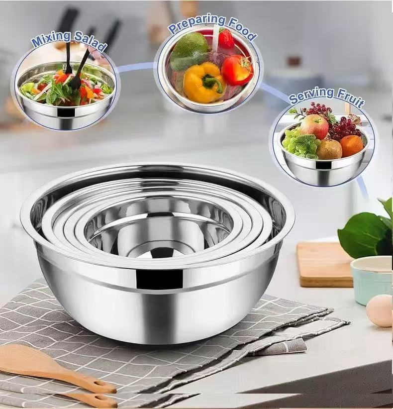 Verstärkte Edelstahl-Rührschüs – Kitchen Baking Kit Bewertung und Preis