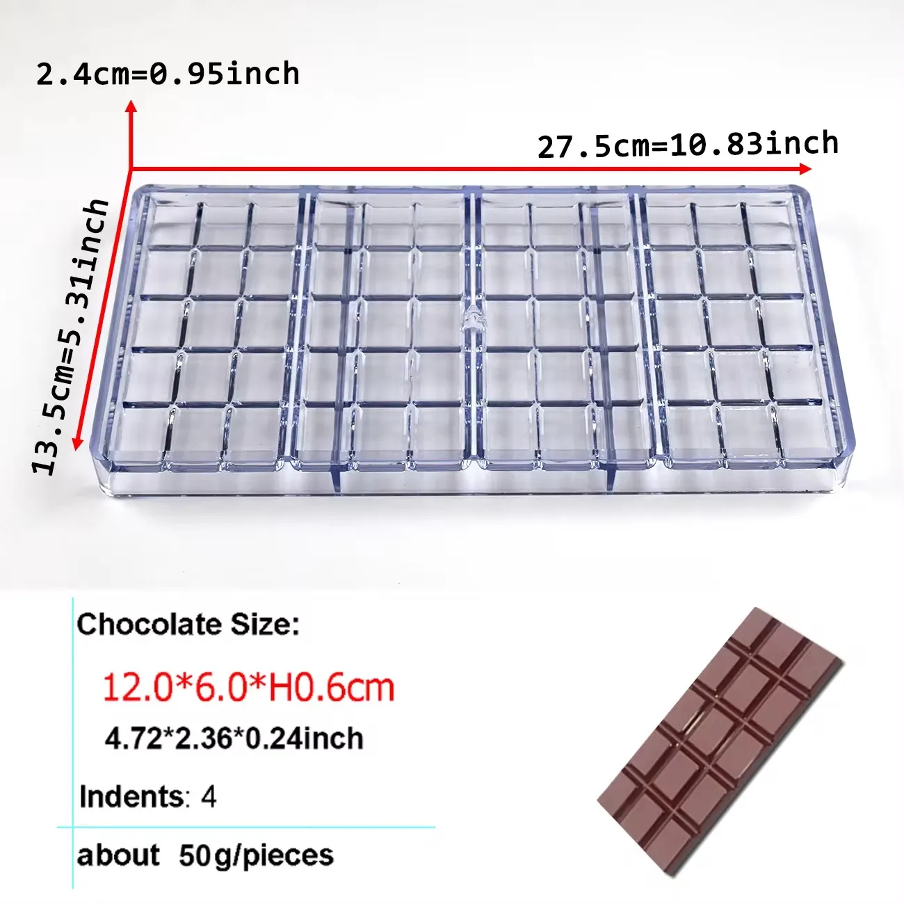 1 Stück Polycarbonat-Schokolad – Kitchen Tools For Baking Bewertung und Preis