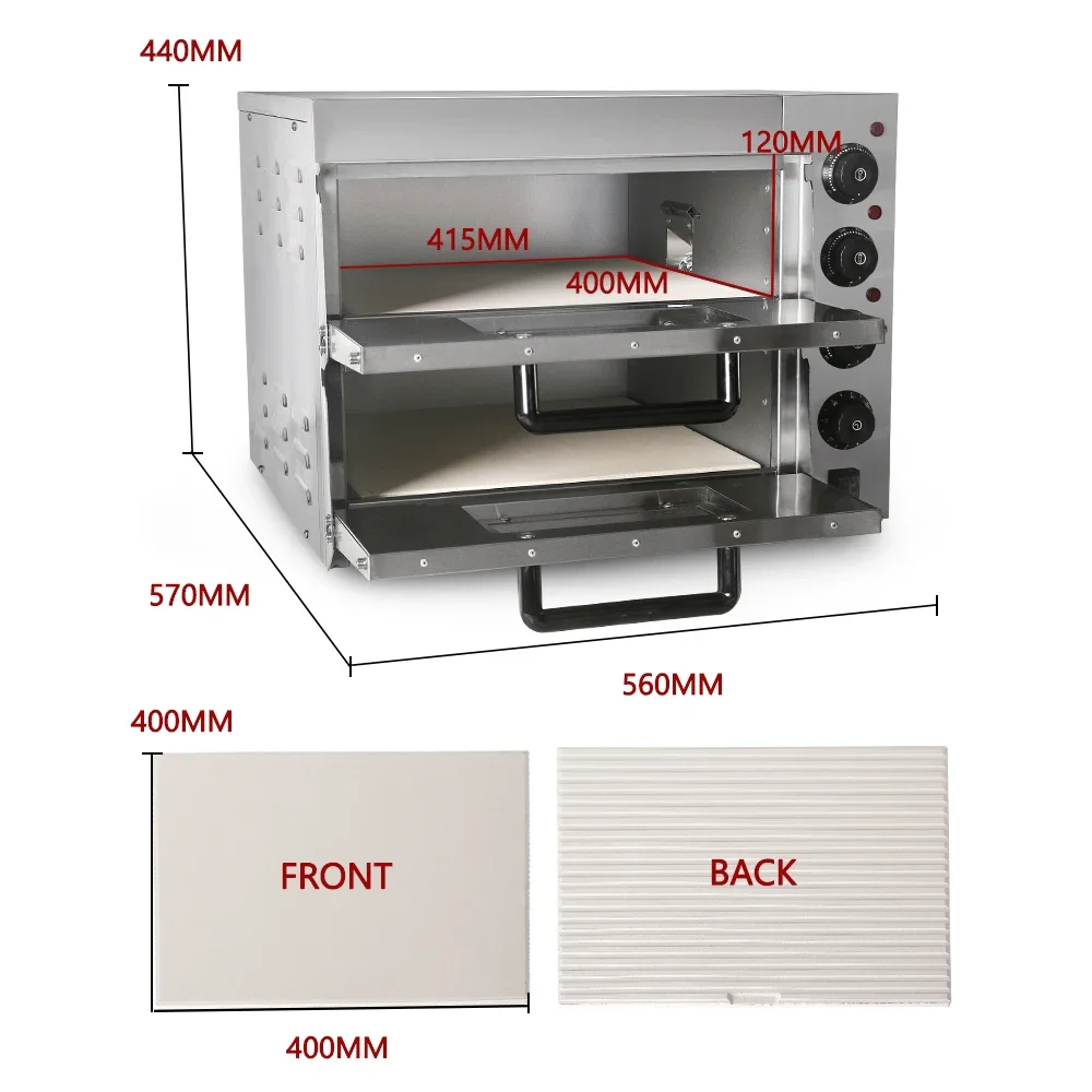 HomeWise Kommerzielle Doppelsc – Commercial Kitchen Baking Oven Bewertung und Preis