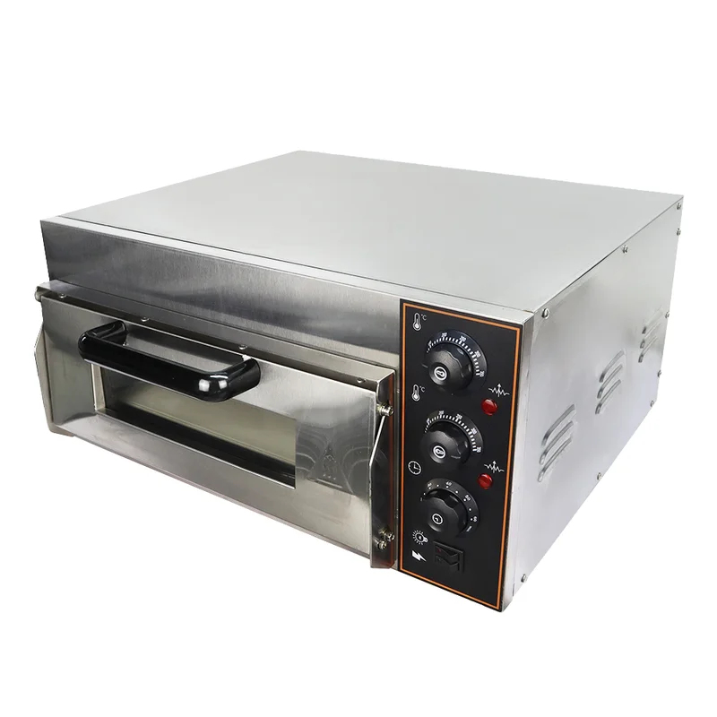 Edelstahl-Einzeldeck-Pizzaofen – Commercial Kitchen Baking Oven Bewertung und Preis