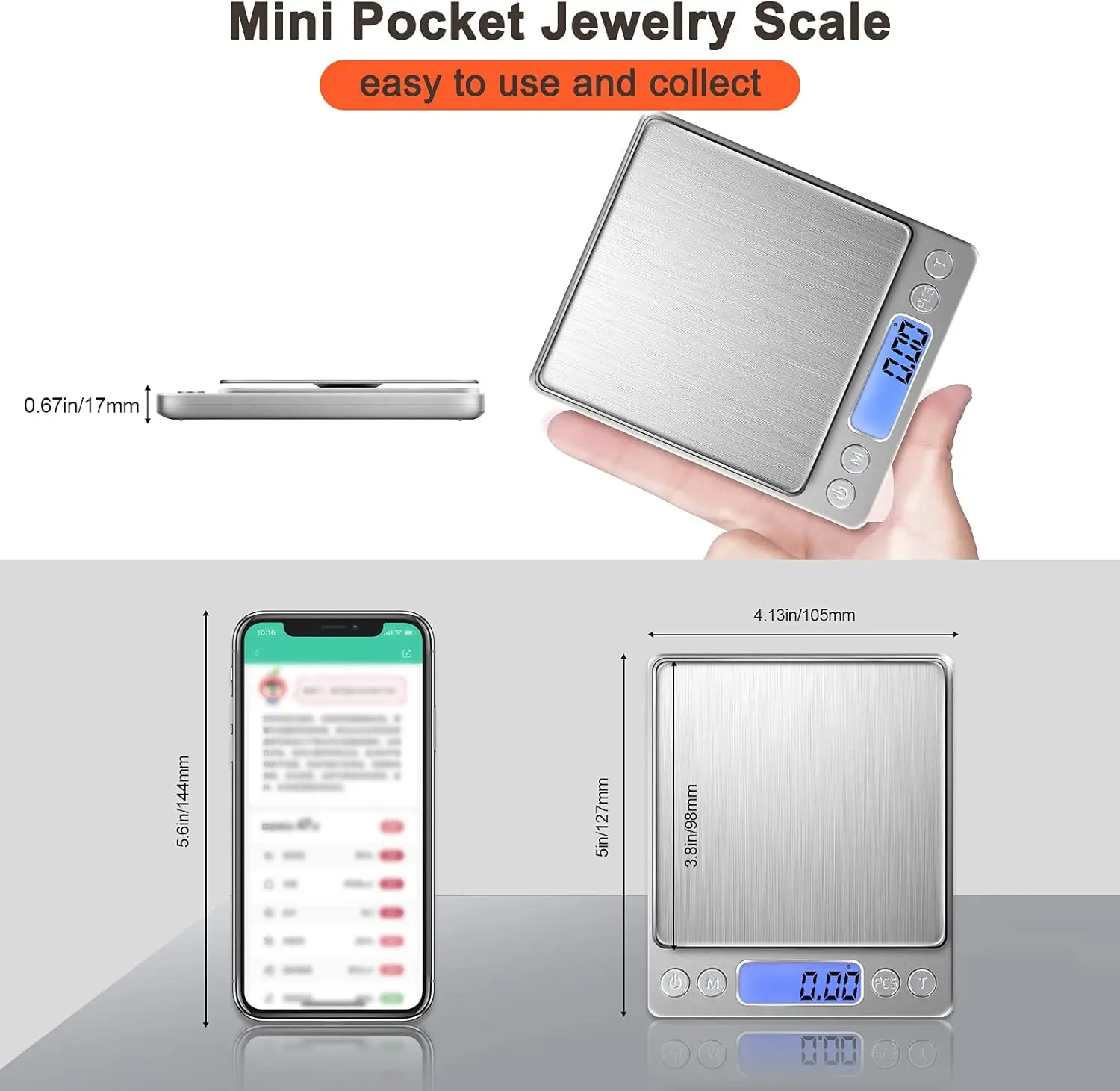 Digitale LCD-Schmuckwaage, 3 k – Kitchen Baking Scale Bewertung und Preis