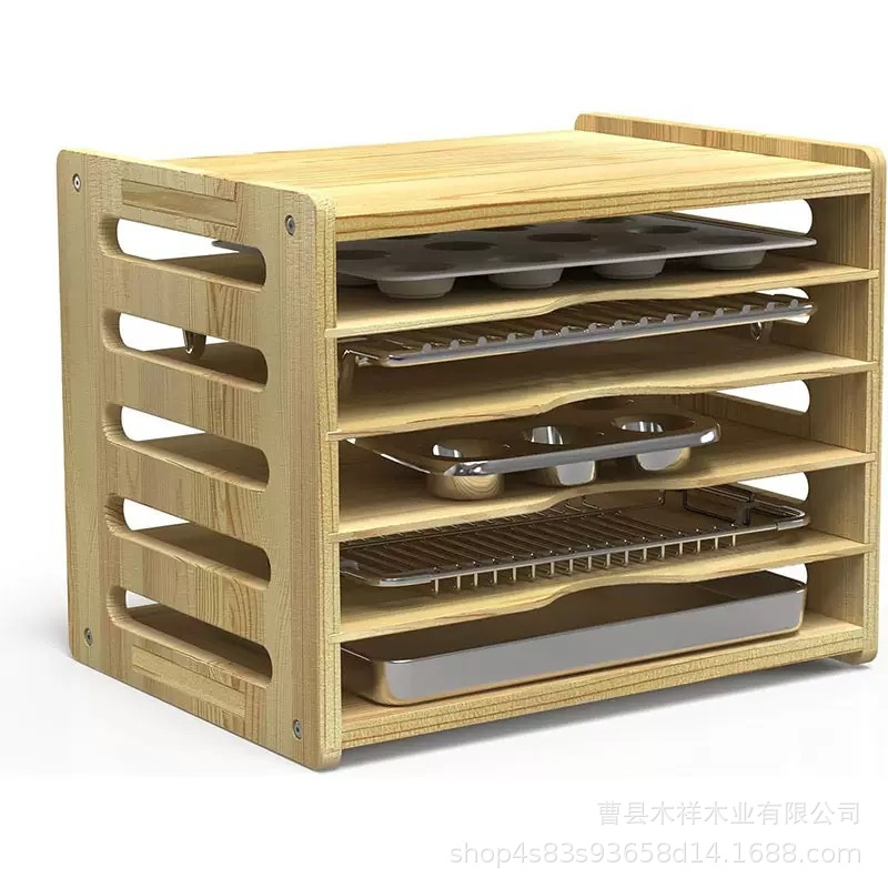 Küchenregal aus Massivholz, me – Kitchen Baking Sheet Organizer Bewertung und Preis