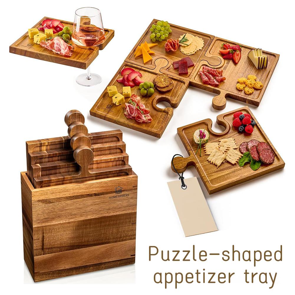 Holz-Puzzle-förmiges Vorspeise – Kitchen Baking Kit Bewertung und Preis