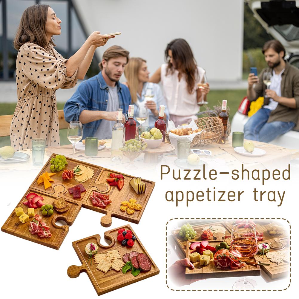 Holz-Puzzle-förmiges Vorspeise – Kitchen Baking Kit Bewertung und Preis