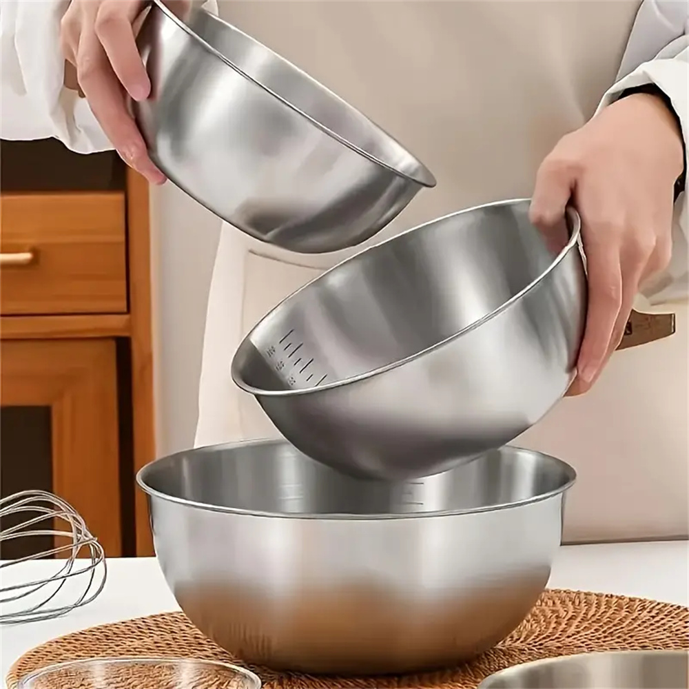 1-3 Edelstahl-Schüssel-Set mit – Kitchen Baking Scale Bewertung und Preis