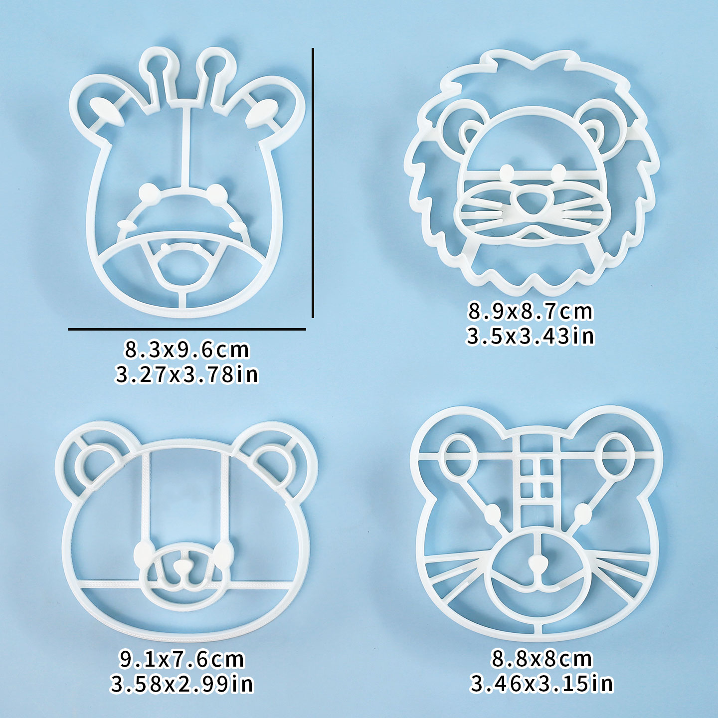 4-teiliges Tier-Plätzchenausst – Kitchen Baking Cookies Bewertung und Preis