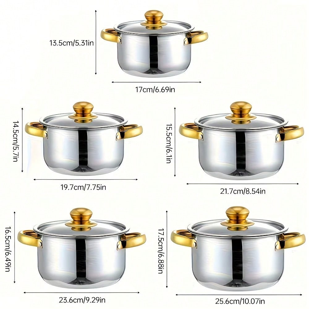 Edelstahl-Topfset, modernes Lu – Kitchen Baking Kit Bewertung und Preis