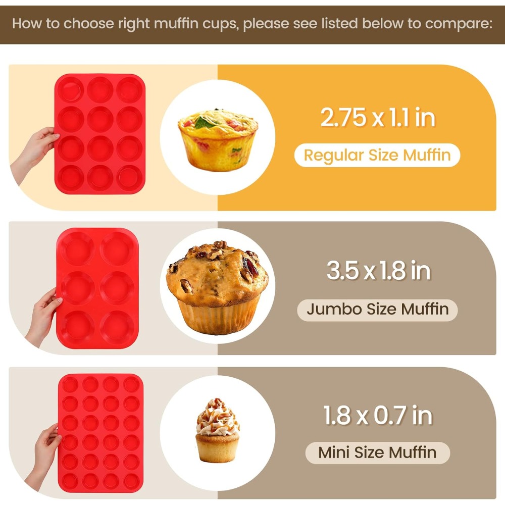12er Silikon-Muffinform, antih – Muffin Tin Nonstick Bewertung und Preis