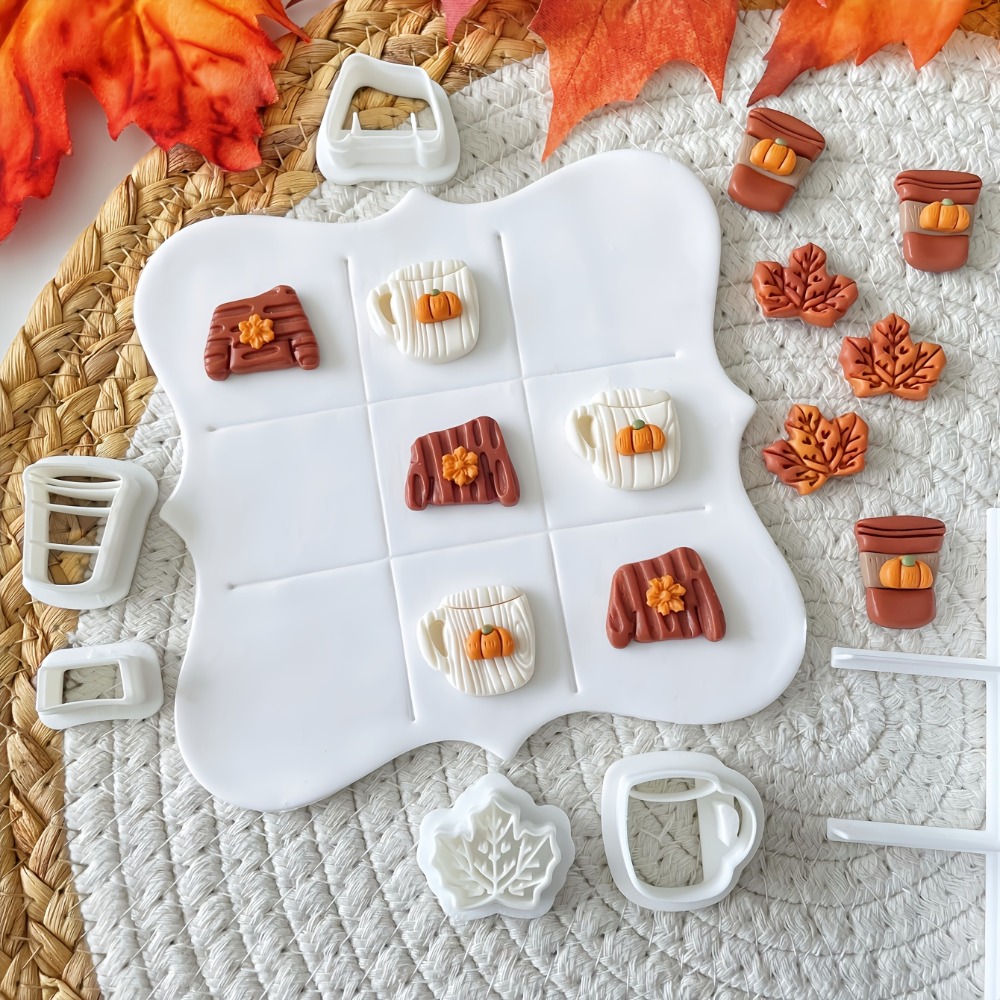 7-teiliges Herbst-Tic-Tac-Toe- – Kitchen Baking Cookies Bewertung und Preis