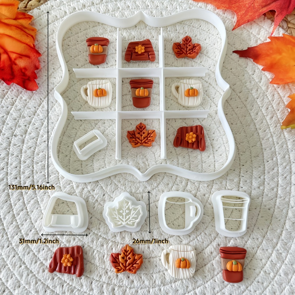7-teiliges Herbst-Tic-Tac-Toe- – Kitchen Baking Cookies Bewertung und Preis
