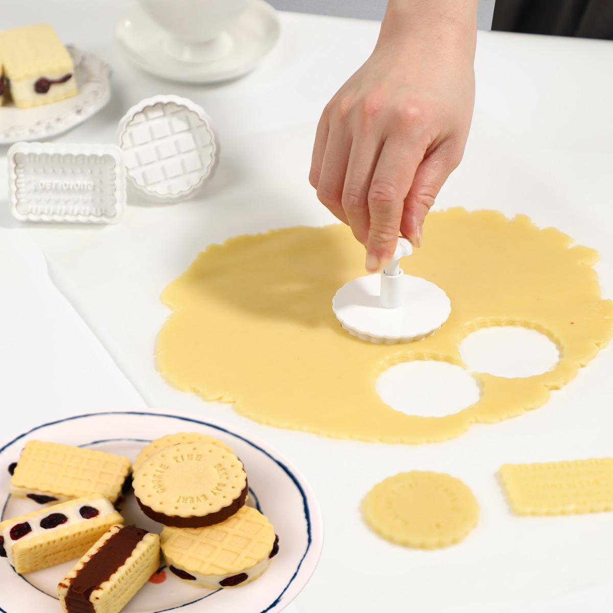 Cookie Form Drücken Typ Sandwi – Kitchen Baking Cookies Bewertung und Preis