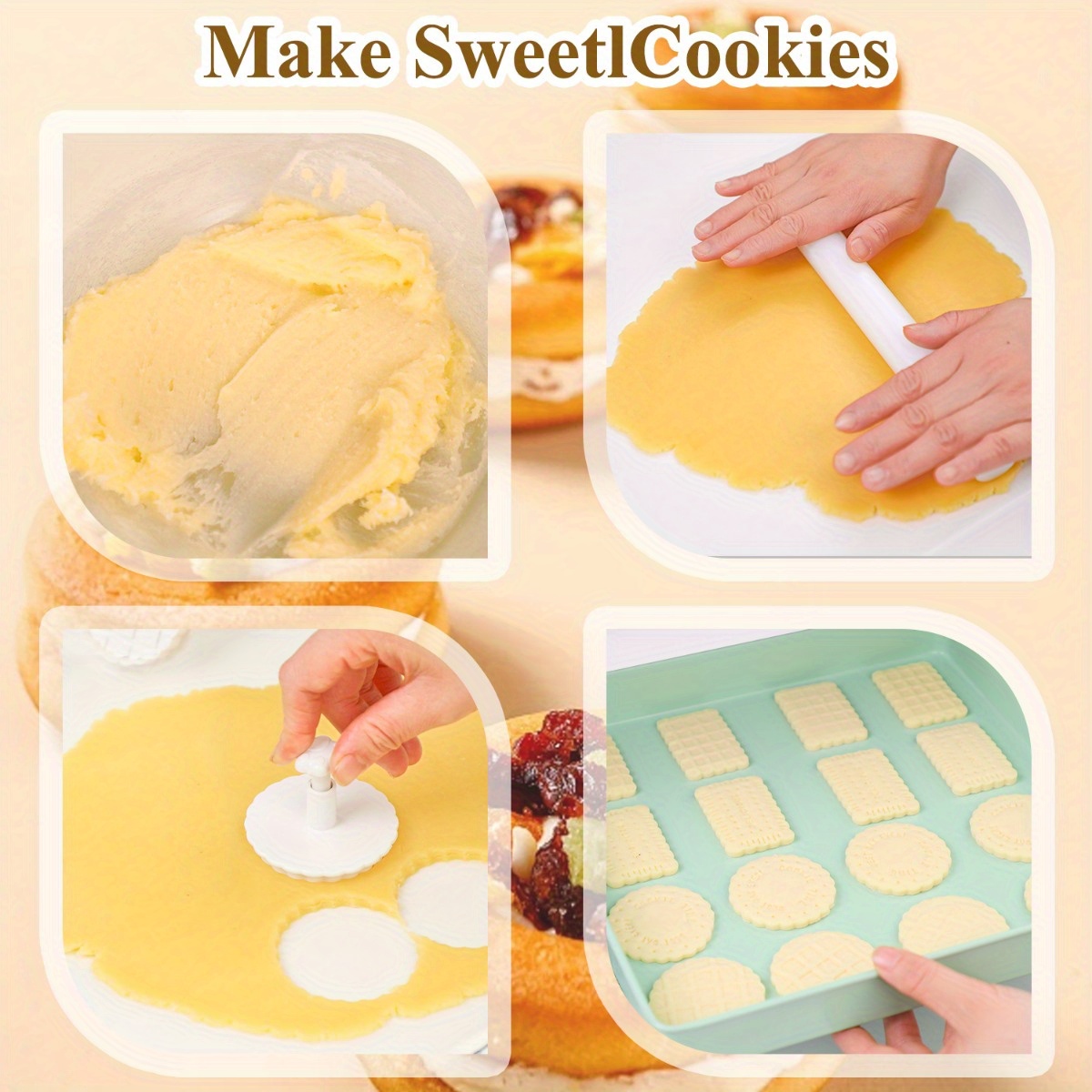 Cookie Form Drücken Typ Sandwi – Kitchen Baking Cookies Bewertung und Preis