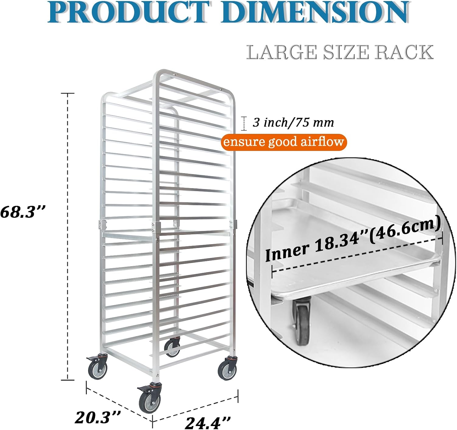 Kommerzieller 20-stufiger Edel – Kitchen Baking Sheet Organizer Bewertung und Preis