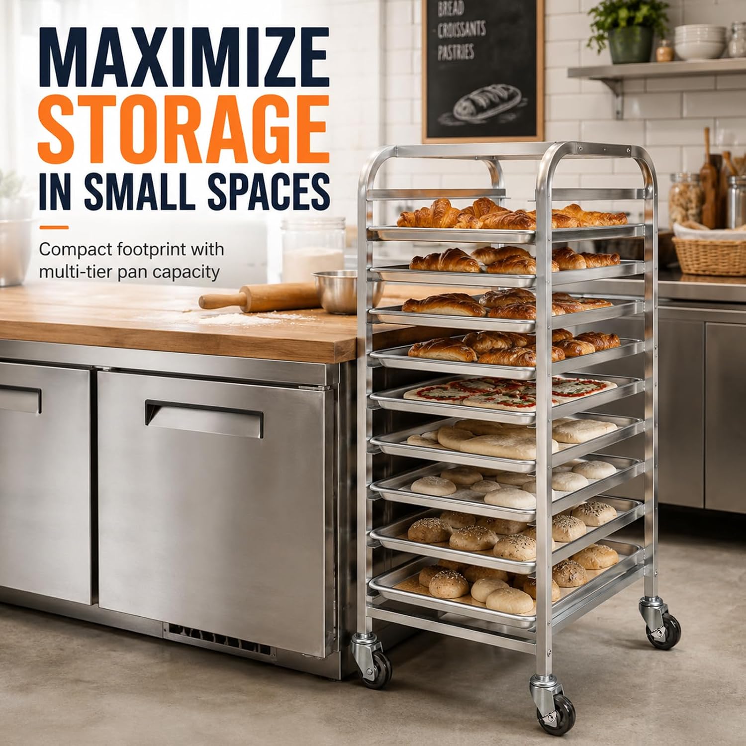 10-stufiger Edelstahl-Backblec – Kitchen Baking Sheet Organizer Bewertung und Preis
