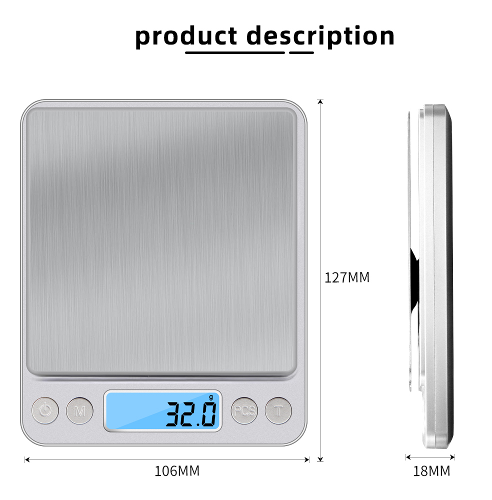500 0,01 g/3 kg 0,1 g LCD trag – Kitchen Baking Scale Bewertung und Preis